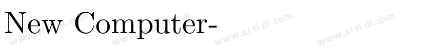 New Computer字体转换